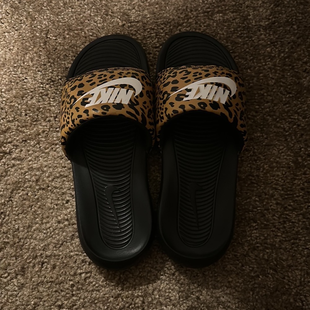 Women’s Leopard Nike Slides